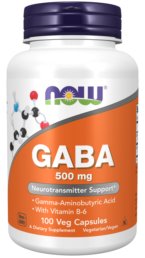 Now Foods, GABA 500 mg Veg Capsules