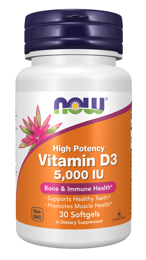 Now Foods, Vitamin D3 5000 IU Softgels
