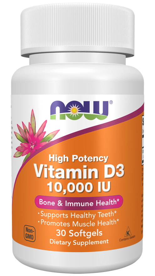 Now Foods, Vitamin D3 10,000 IU Softgels