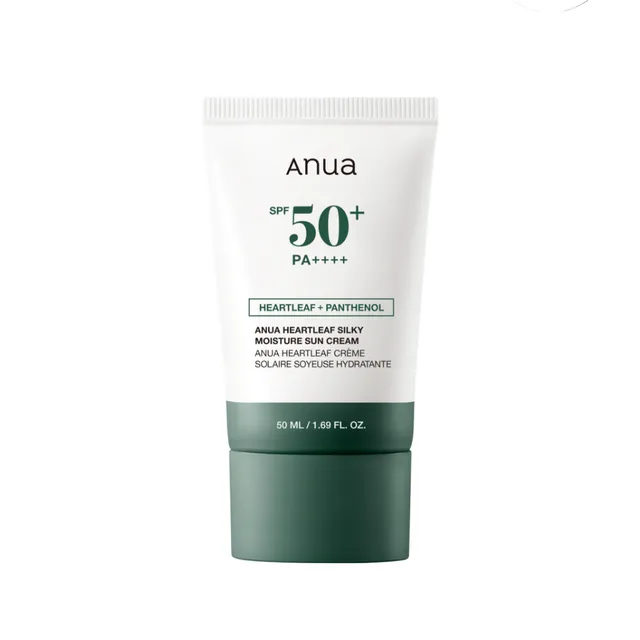 Anua Heartleaf Silky Moisture Sun Cream (50ml)