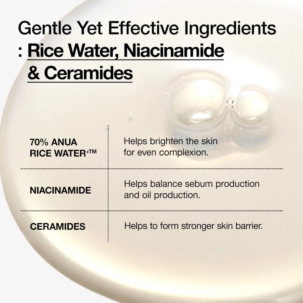 Anua Rice 70 Glow Milky Toner (250ml) - Image 6