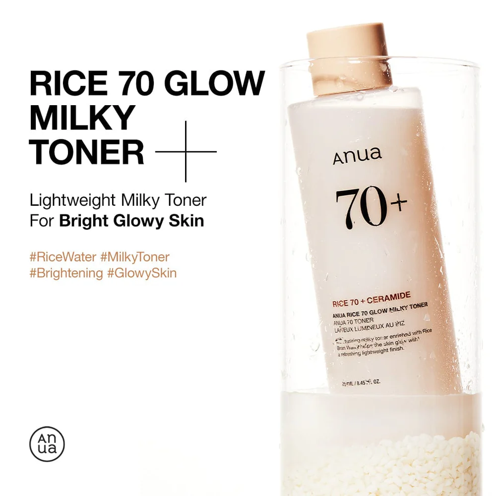 Anua Rice 70 Glow Milky Toner (250ml) - Image 4